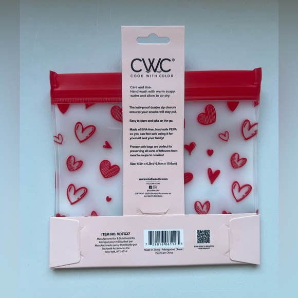 CWC Reusable Cherry Print Storage Bags - Picture 2 of 2